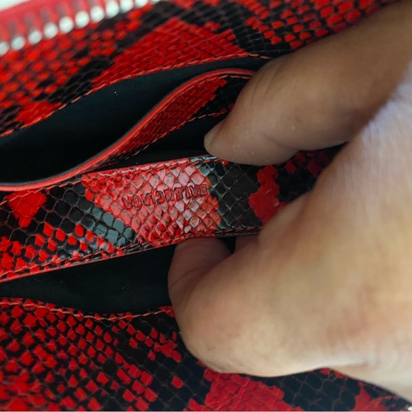 New BALENCIAGA logo Print  Python Leather mini bag Satchel Strap Handbag - Picture 14 of 14